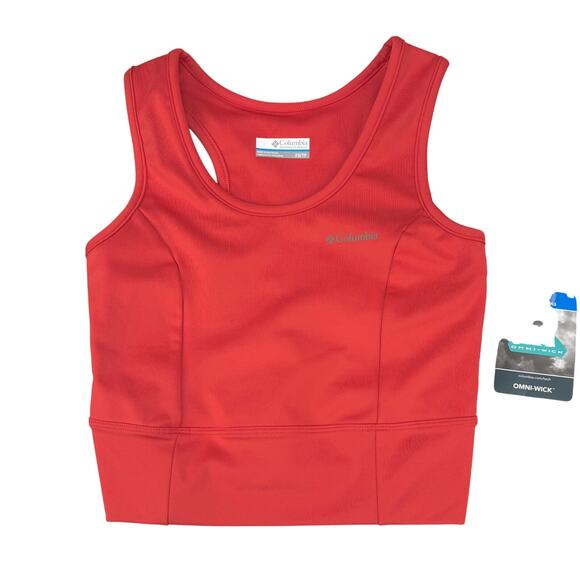 NWT COLUMBIA Windgates II Cropped Tank Womens Size XS Orange - Picture 2 of 5